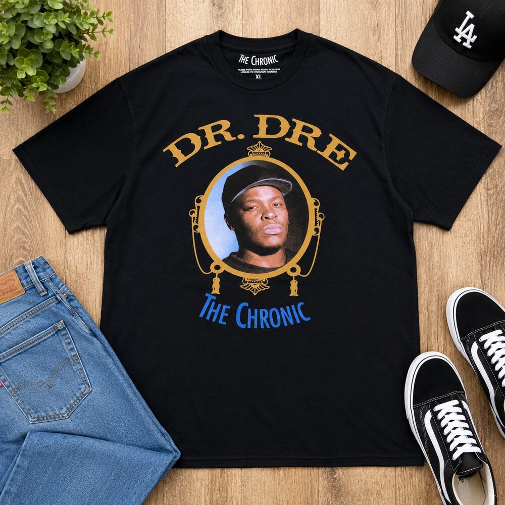 NWOT Dr Dre The Chronic Graphic Tee XL Black Hip Hop Rap Shirt
